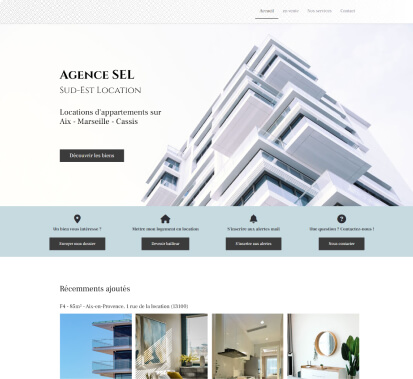 Exemple de site vitrine