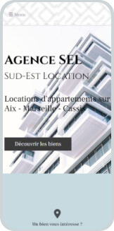 Exemple de site mobile vitrine