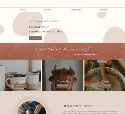 Exemple de site e-commerce