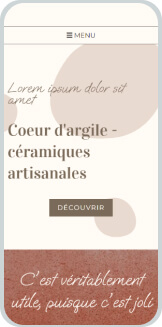 Exemple de site mobile e-commerce