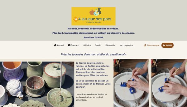 Poteries tradi en grès et faïence | À la lueur des pots