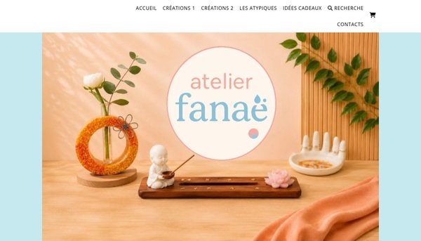 Bienvenue à l'Atelier Fanae - créations et ambiance intérieure