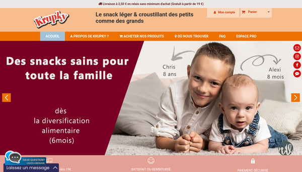 Boutique KRUPKY : Soufflés de maïs et de riz