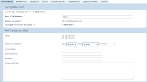 profil de mon formum