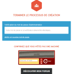 validation inscription forum