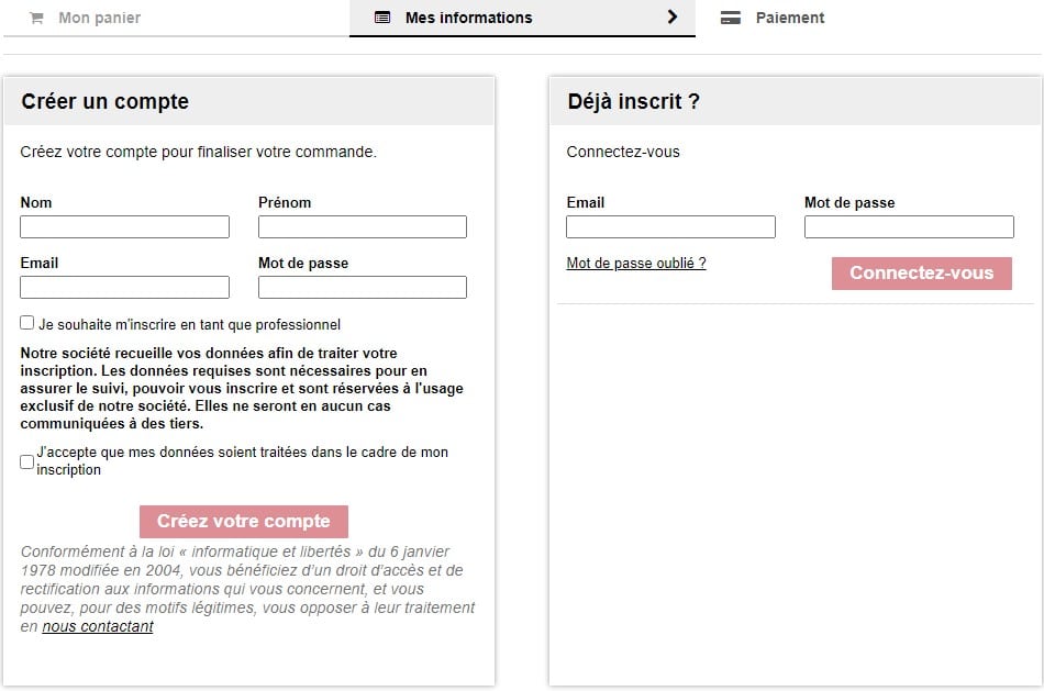 Gestion de votre compte client