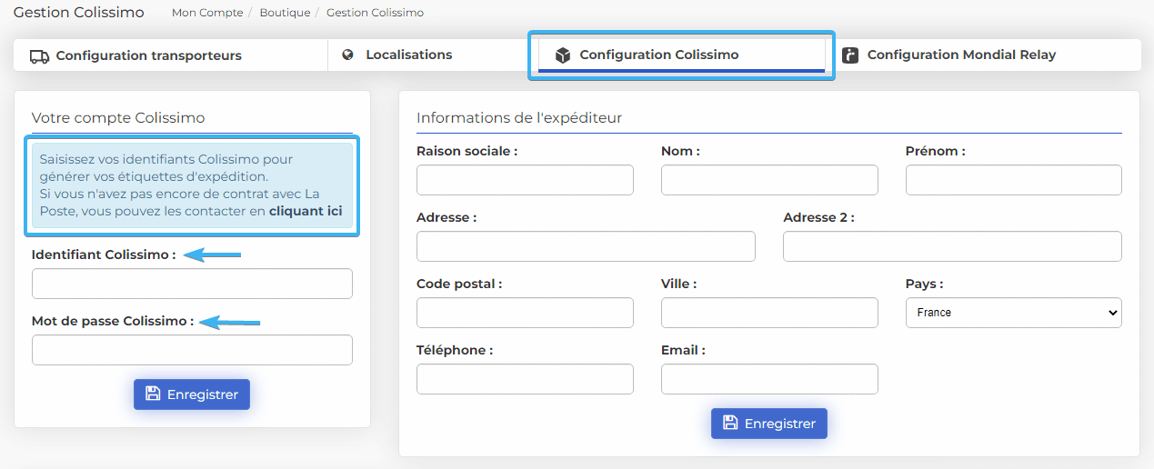 Génération automatique des bordereaux d'envoi Mondial Relay et