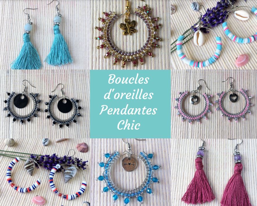Boucles d'oreilles pendantes